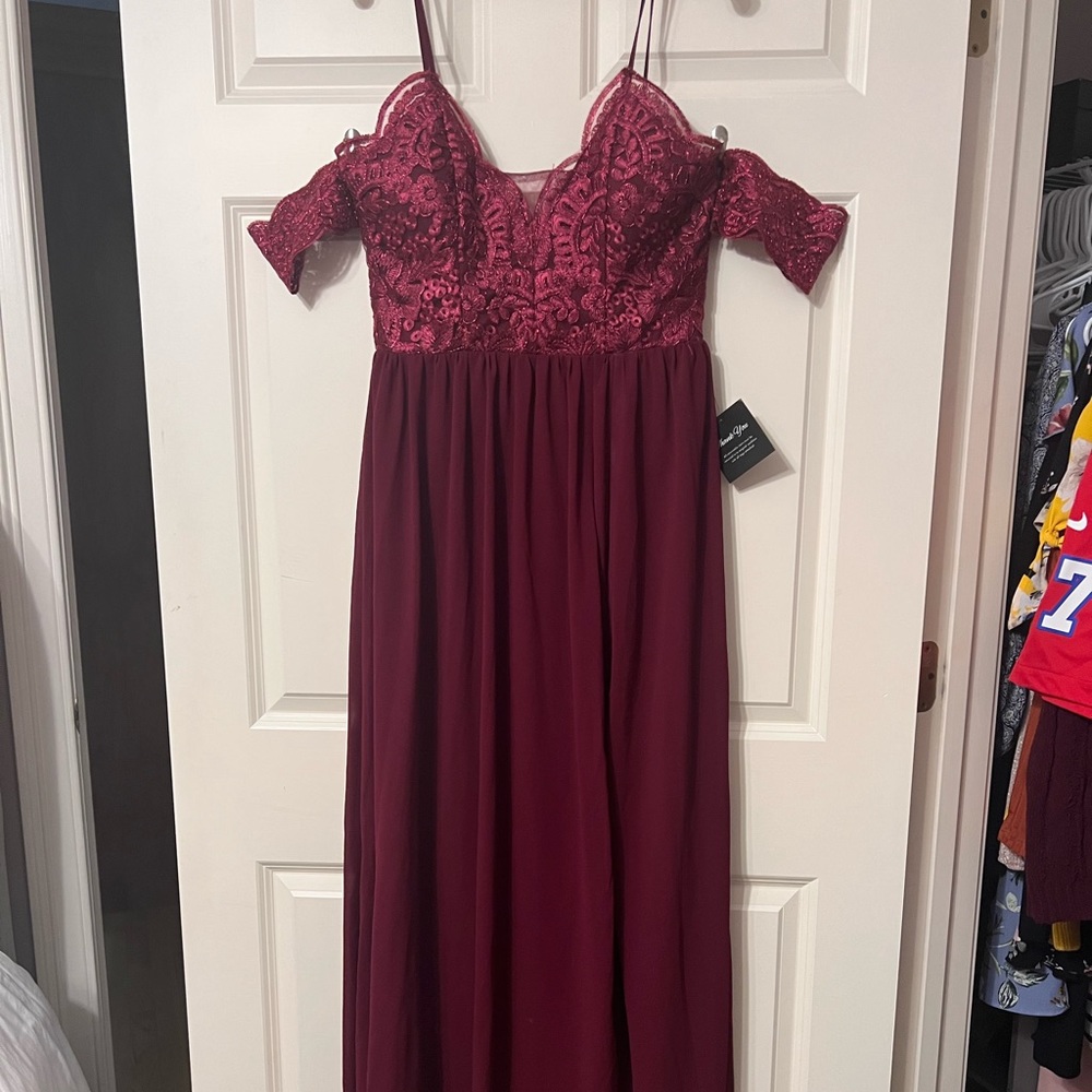 Dark Pink, Full Length formal dress